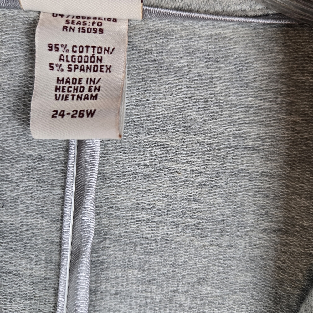 NEW Covington Cotton Stretch Comfort Knit Blazer Jacket Womens Plus Size 24/26W - Picture 4 of 16